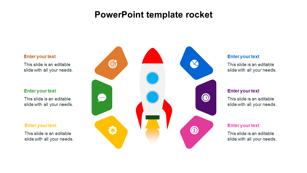 PowerPoint template rocket 